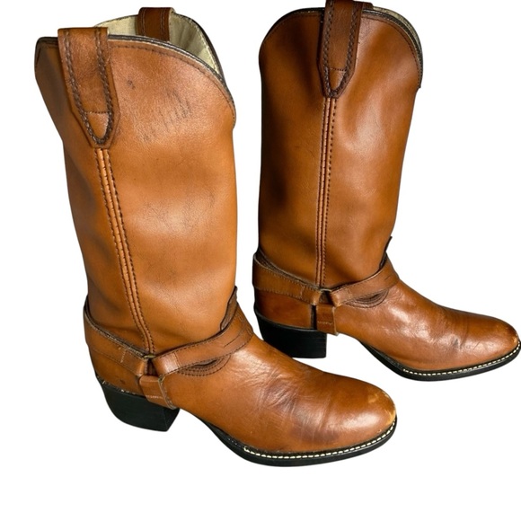 Vintage Cowgirl Harness Boots - Picture 2 of 11